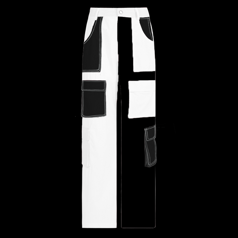 Modische Cargohose™ | Farbkontrast & Vielseitige Taschen